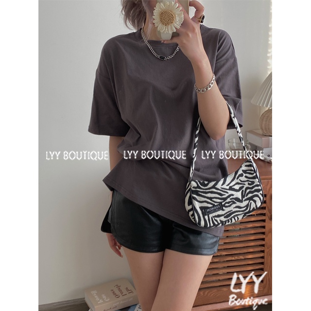Áo phông nữ trơn cổ tròn màu VINTAGE dáng áo thun ngắn tay cotton freesize thoáng mát LYY BOUTIQUE | BigBuy360 - bigbuy360.vn