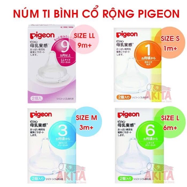 Núm ti Pigeon nội địa Nhật