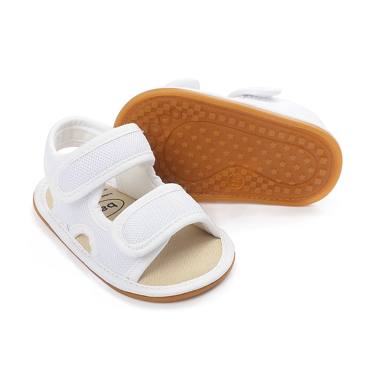 Giày sandal đế mềm thoáng khí màu trơn thời trang mùa hè mới cho bé