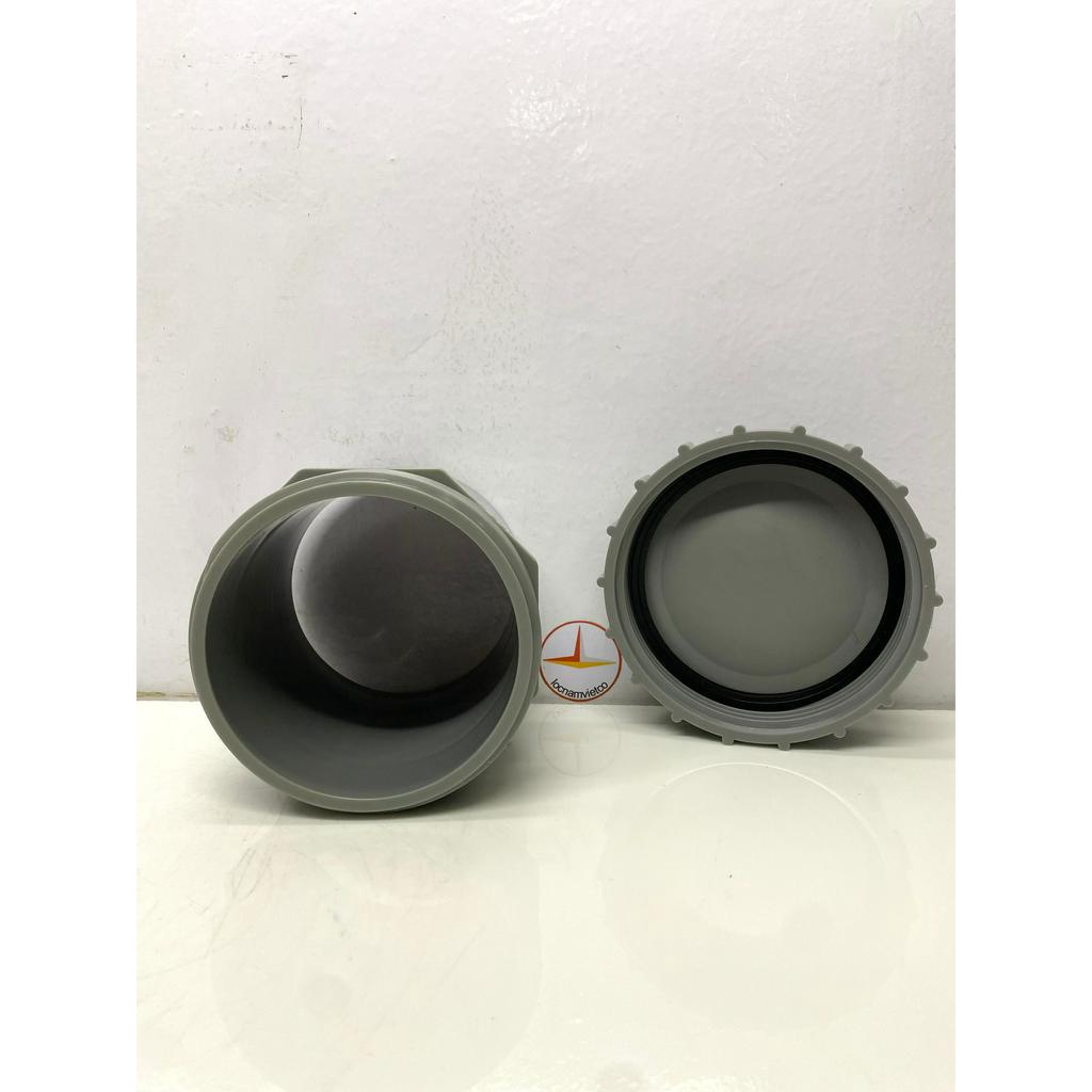 Bít xả ren ngoài/Male threaded clean out phi 140 nhựa PVC Bình Minh_BXRN140