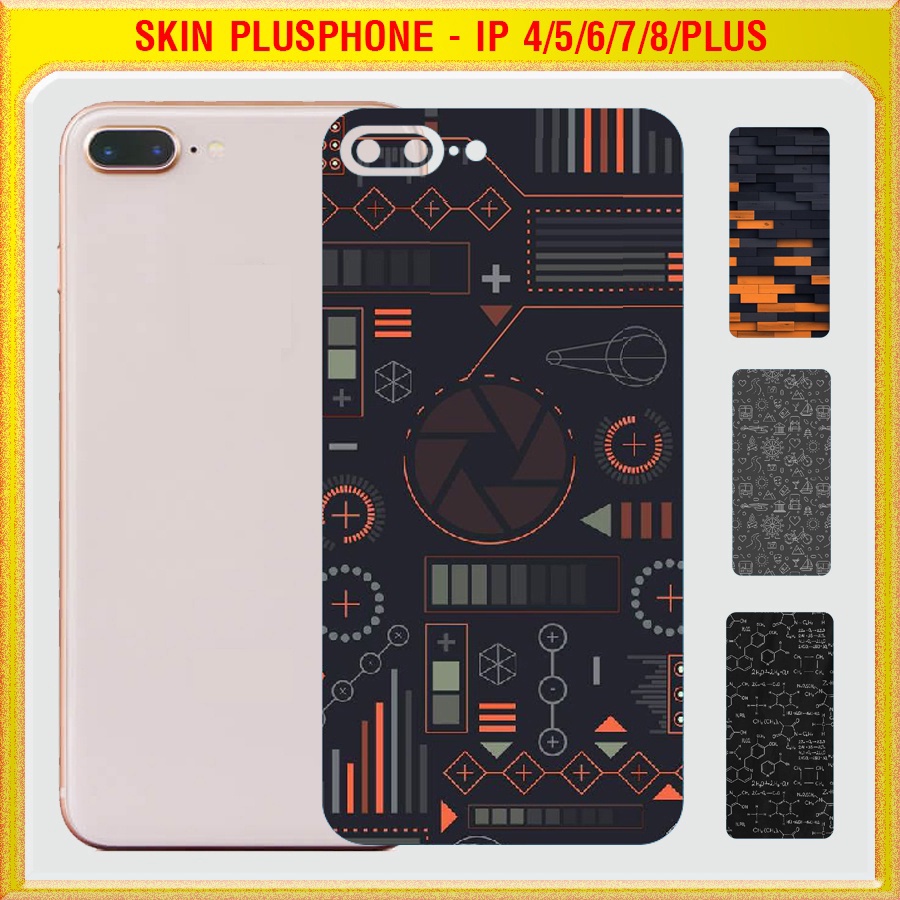 Dán Skin mặt sau cho iPhone 4, 4s, 5, 5c, 5s, 5 SE, 6, 6s, 6 Plus, 7, 7 Plus, 8, 8 Plus nhiều mẫu hot, độc lạ