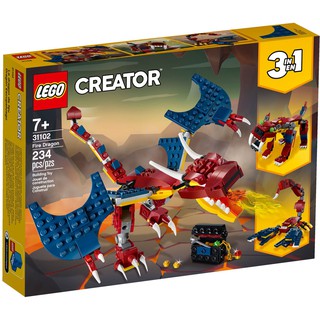LEGO 31102 Creator - Rồng Lửa (Rồng Lửa / Hổ Răng Kiếm / Bọ Cạp)
