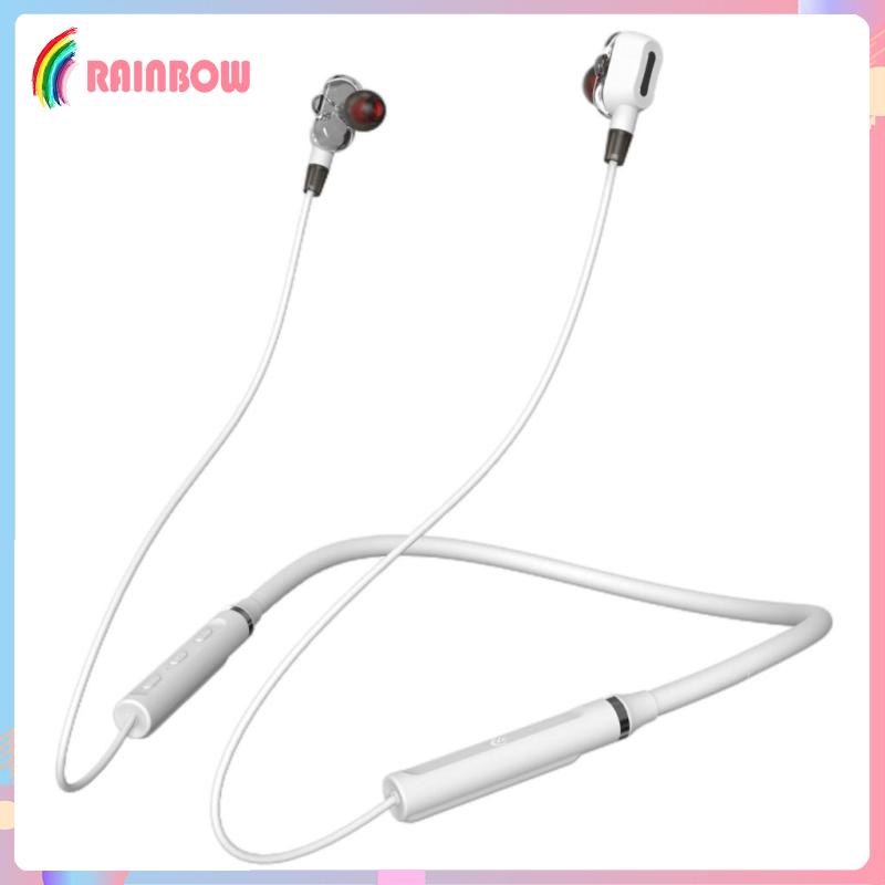 [RAINBOW] Wireless Bluetooth Headphone, Bluetooth Earbuds Wireless in-Ear Neckband Headphones Bluetooth 5.0 Magnetic Earphones with Mic