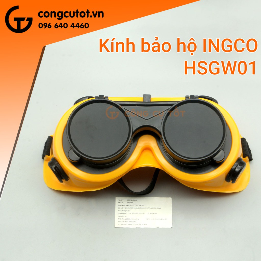 Kính bảo hộ INGCO HSGW01, kính hàn