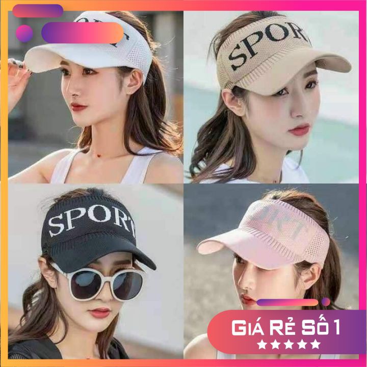 Mũ thể thao nửa đầu SPORT🔰 [ FREE SHIP ] 🔰nón kết nửa đầu thời trang dành cho nữ phong cách Hàn Quốc