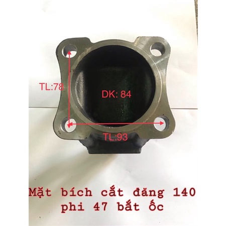 Mặt bích Cắt Đăng 140 phi 47 Bắt ốc hẹp phụ tùng ô tô phụ tùng máy nông nghiệp phụ tùng Hùng Lỳ