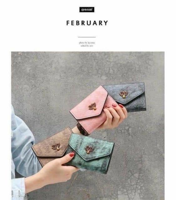 Ví Ngắn Cầm Tay Hình Cây