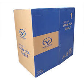 Cáp mạng VCOM⭐FreeShip⭐Cáp Cat5e UTP CCA vỏ PVC (cuộn 305M)