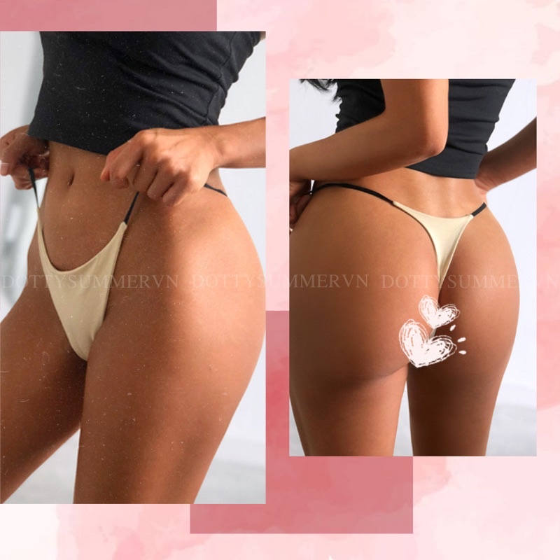 Quần Lót Cotton Lọt Khe Không Đường May Không Hằn Dây Hông Mảnh Siêu Sexy