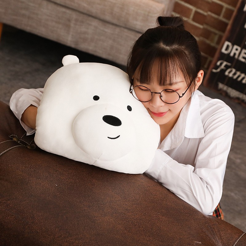 Gối Giữ Ấm Tay Nhồi Bông Mềm Hình We Bare Bears Dễ Thương Mã 84224207