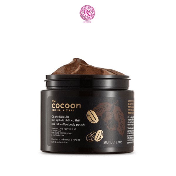 Tẩy tế bào chết làm sạch da Cocoon Cà Phê Đắk Lắk Coffee Body Polish 200ml