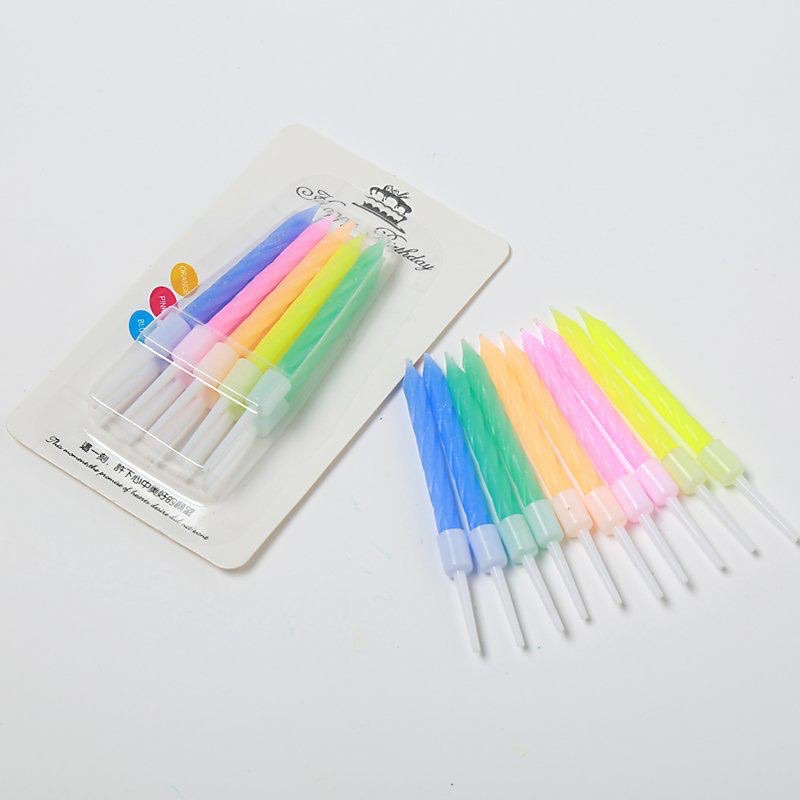 Vỉ nến nhiều màu cắm bánh kem