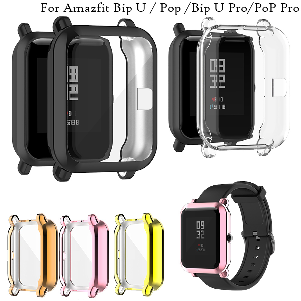 Ốp điện thoại TPU Trong Suốt Bảo Vệ Màn Hình Cho Xiaomi Huami Amazfit Bip U / Pop / Pop Pro / Gts 2 Mini / Bip 1s