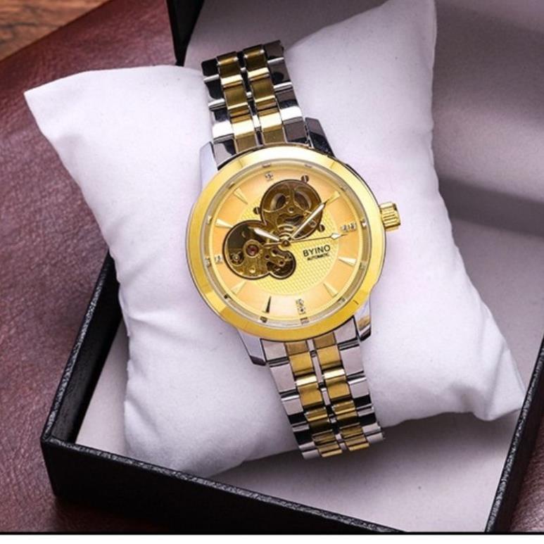 Đồng hồ nam BYINO, đồng hồ chính hãng cơ dây kim loại mặt 42, BH 24 tháng, hàng loại 1 mã A9 | BigBuy360 - bigbuy360.vn