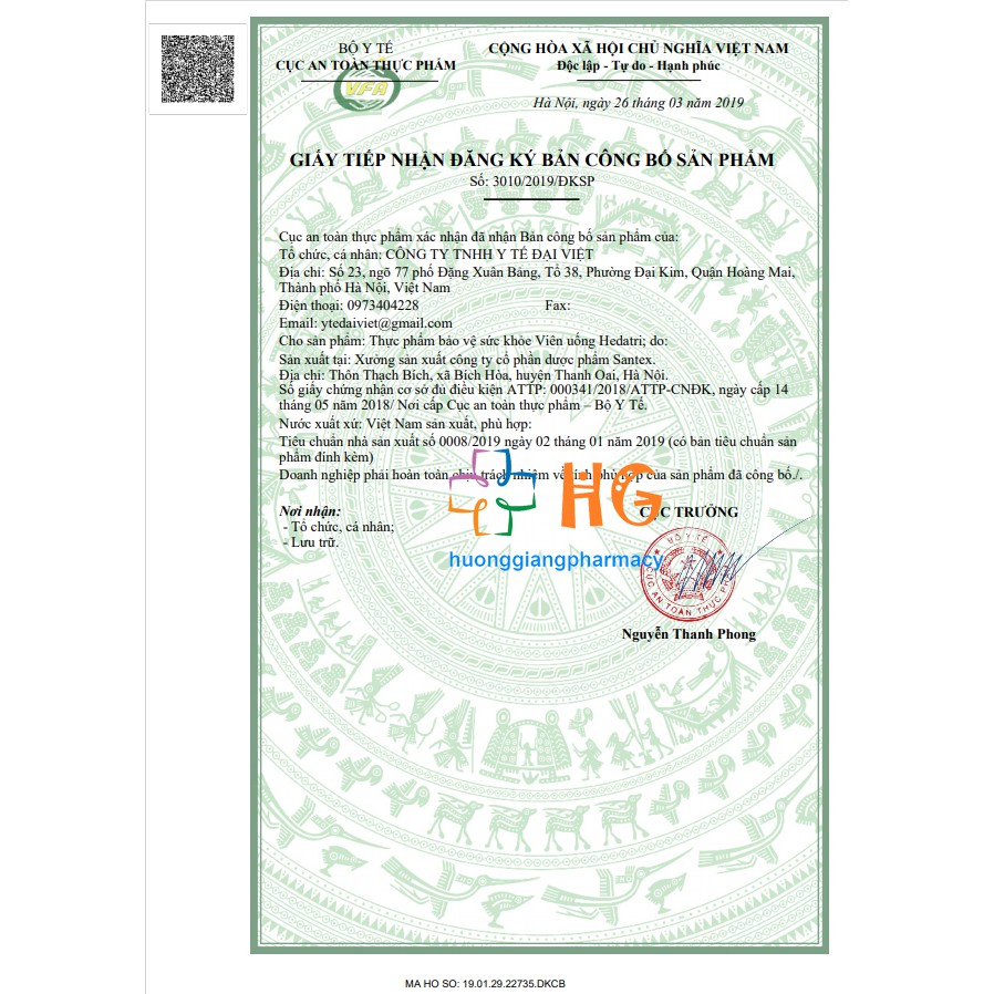 Hedatri - Giúp tăng cường sức bền thành mạch, giảm các triệu chứng của trĩ, táo bón (Hộp 30 Viên)