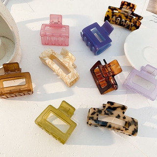 Square grab clip color tortoiseshell various styles grab clip hair clip fashion accessories