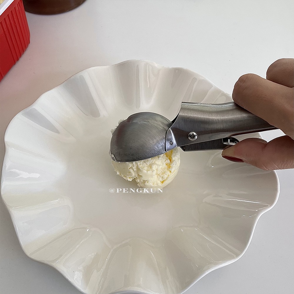 Muỗng múc kem / trái cây bằng thép không gỉ tiện dụng