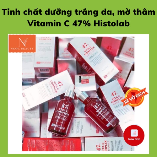 Tinh chất làm trắng, mờ thâm, se khít lỗ chân lông Vitamin C 47% Histolab