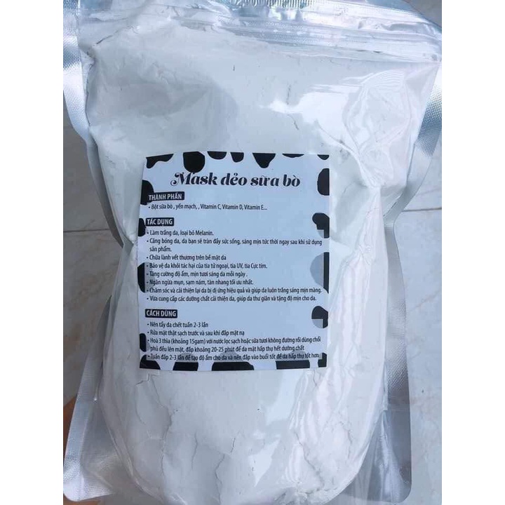 Mặt nạ sữa bò túi 500g, 1kg