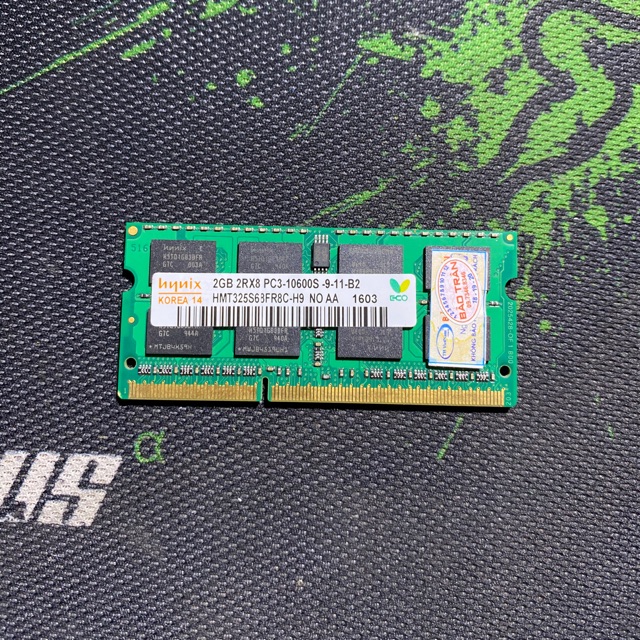 Ram Laptop DDR3 2GB Bus 1333Mhz PC3 10600s