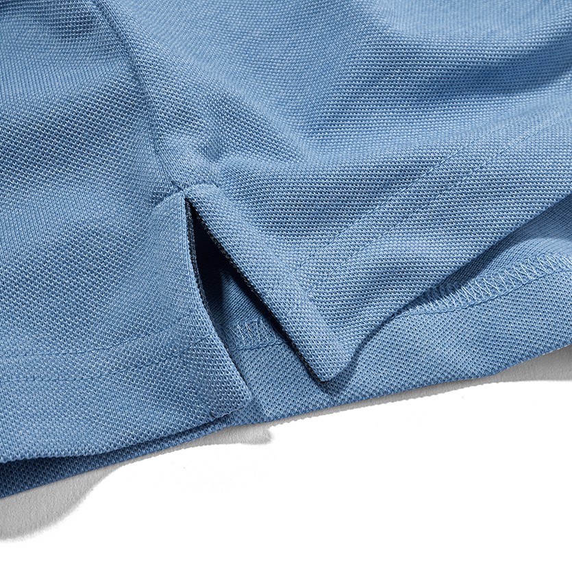 Áo polo nam HUSSIO phối sọc thêu logo trẻ trung | BigBuy360 - bigbuy360.vn