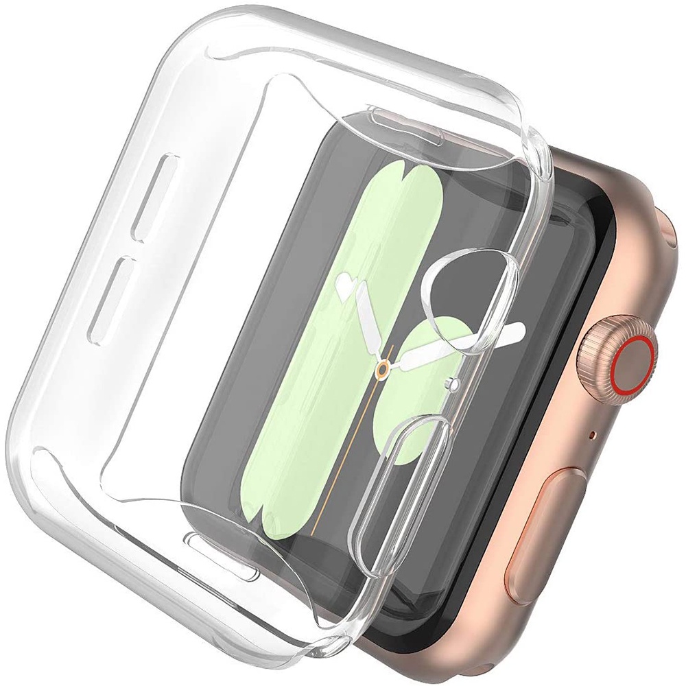 Ốp Bảo Vệ Màn Hình Bằng TPU Mềm Trong Suốt Bảo Vệ 360 Độ Cho Apple Watch Ultla Series 8 7 6 SE 5 4 3 2 1 38mm / 42mm / 40mm / 44mm / 41mm / 45mm / 49mm
