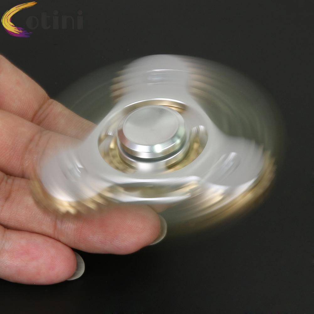 COTINI Metal Triangle Gear Gyro Finger Spinner Fidget Spinner-137450