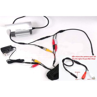 Micro thu âm thanh cho đầu thu ghi hình camera