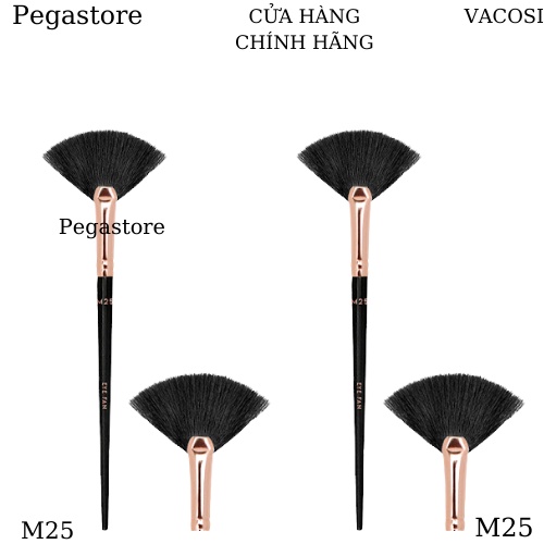 Cọ quạt nhỏ Vacosi M25 (cọ hình cánh ,lông mềm)