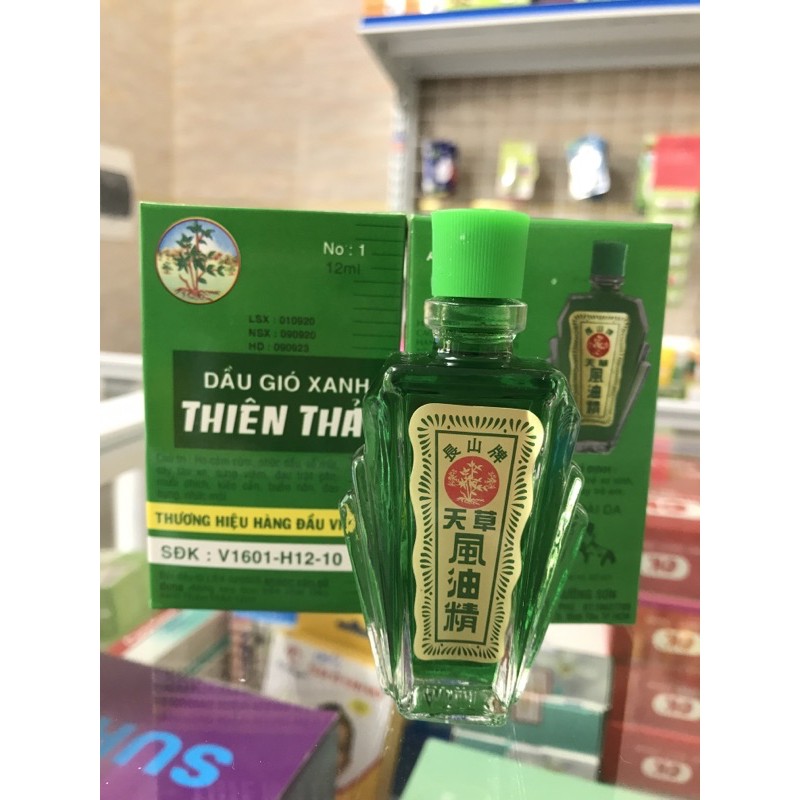 Dầu gió thiên thảo xanh 12ml