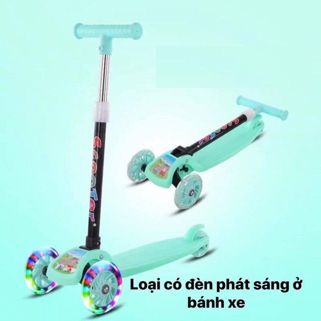 XE TRƯỢT SCOOTER NHỰA 3 BÁNH PHÁT SÁNG ( TỔNG KHO GIA DỤNG GIÁ RẺ )