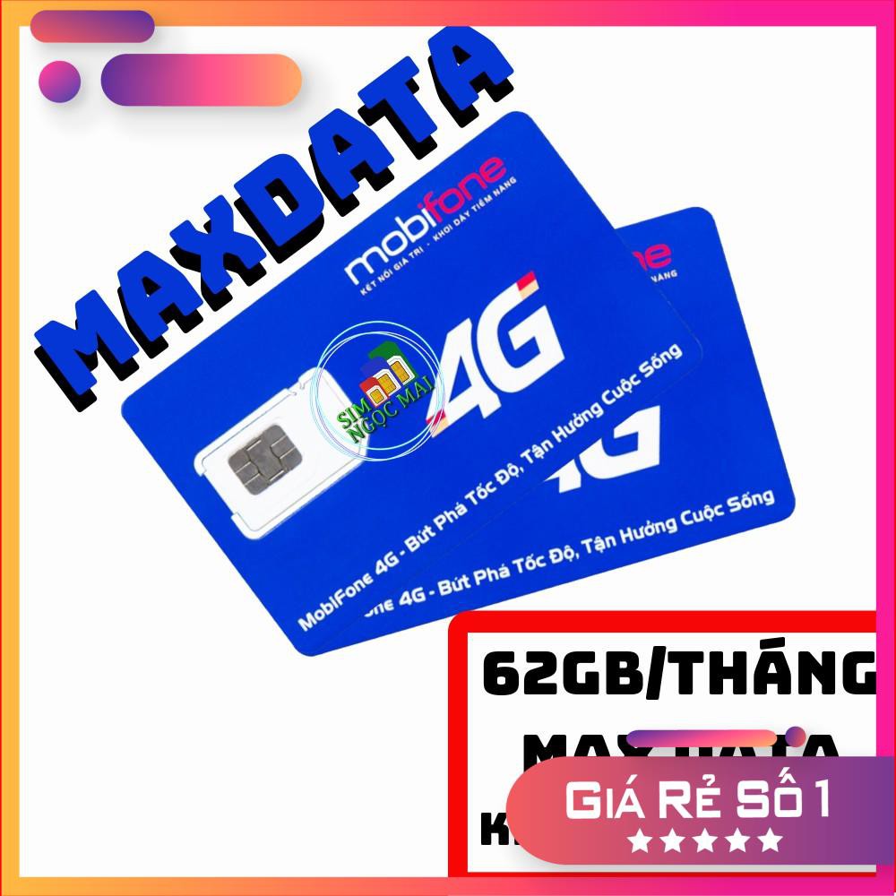 SIM 4G MOBI BL5GT , DIP50 - F120WF - MDT120A - MAXDATA, XÀI THAGA CHỈ TỪ 50K/THÁNG