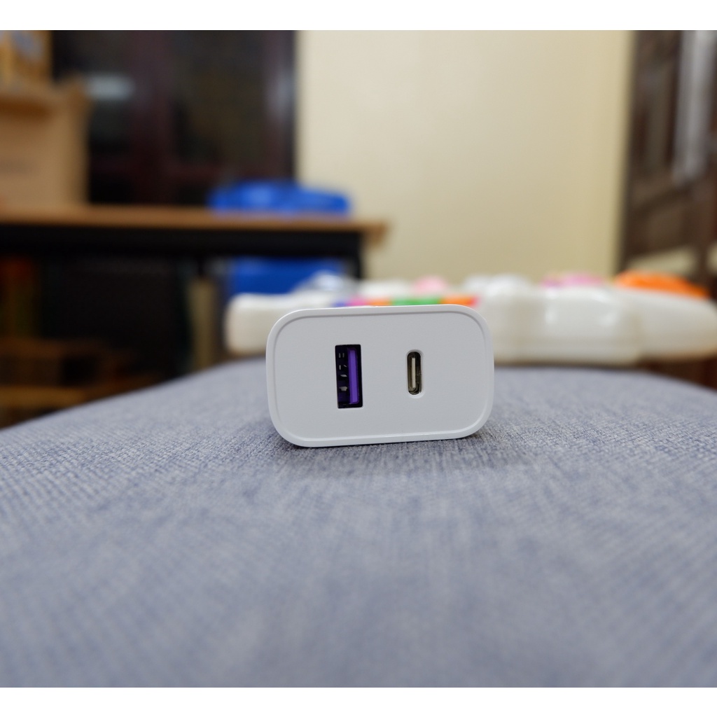 Củ Sạc Nhanh Veger VP30Q 20W cao cấp hai cổng PD3.0 & QC3.0 sạc hai máy tiện lợi, BH chính hãng 18 tháng lỗi 1 đổi 1