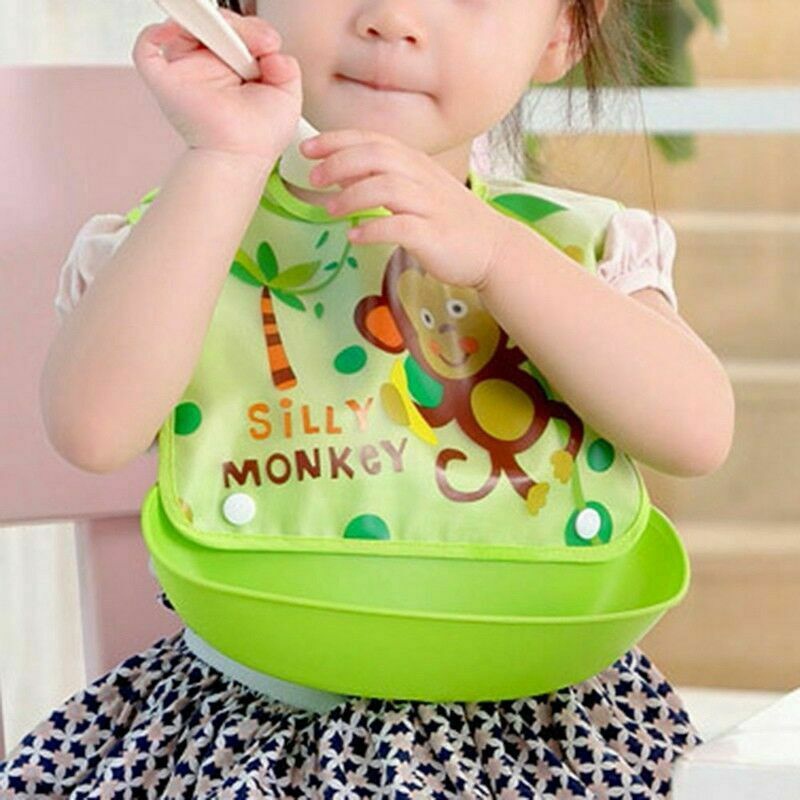 Yếm Ăn Bằng Silicone Chống Thấm Nước Cho Bé