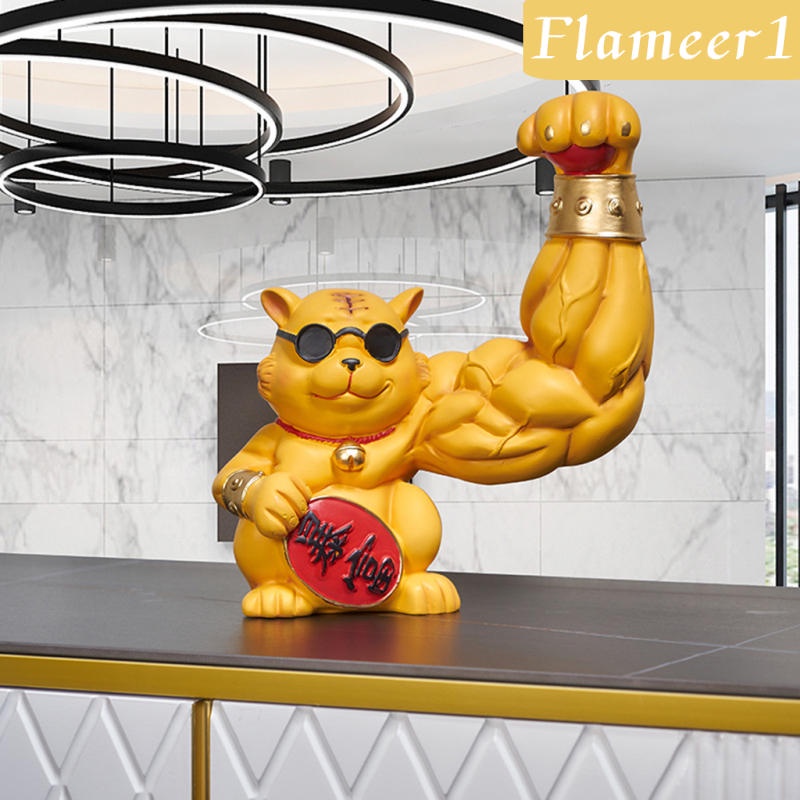 Mô hình tượng động vật bằng nhựa resin trang trí bàn làm việc