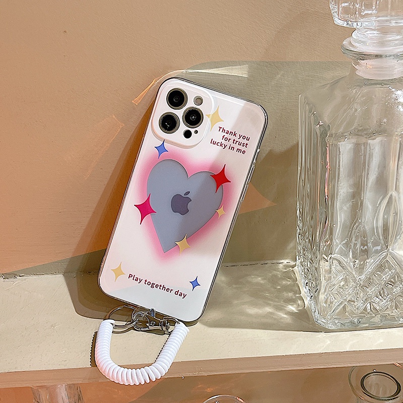 Ốp lưng iphone Ốp Điện Thoại Tpu Chống Va Đập In Hình Trái Tim Cho Iphone 6s/6splus/7/7plus/8/8plus/x/xr/xs/11/12/13/pro/max/plus/promax