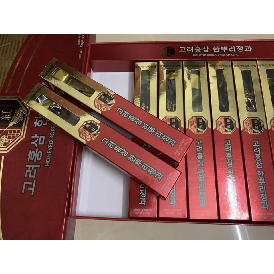 Sâm tẩm mật ong nguyên củ Hàn Quốc - 10 củ