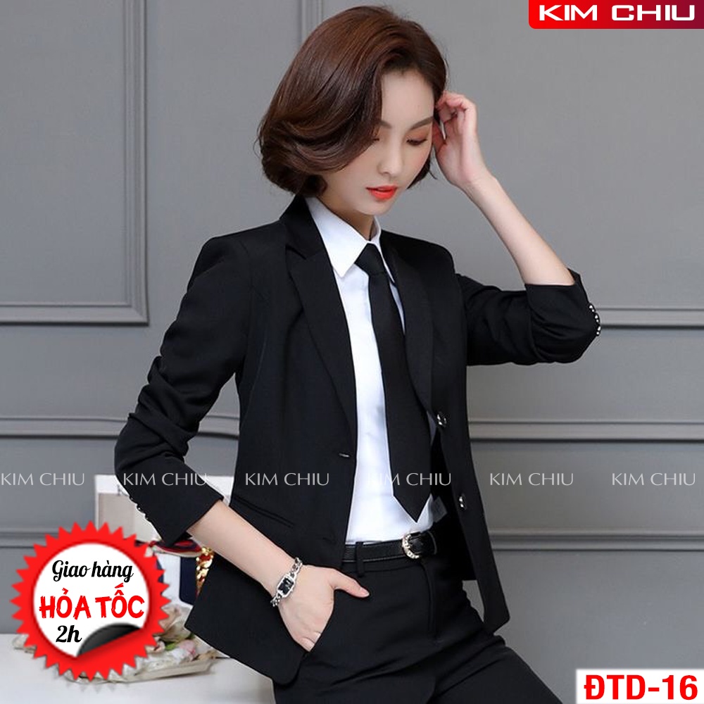 Áo Vest Nữ Công Sở Cao Cấp Kim Chiu Vải Tuyết Mưa Tay Dài Form Đẹp Từng Đường Kim Mũi Chỉ HÀNG CHẤT LƯỢNG CAO VTD-16