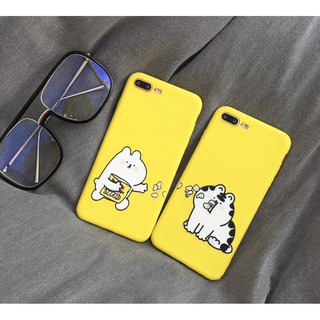 Ốp silicon gấu hổ ăn bim bim cho iphone