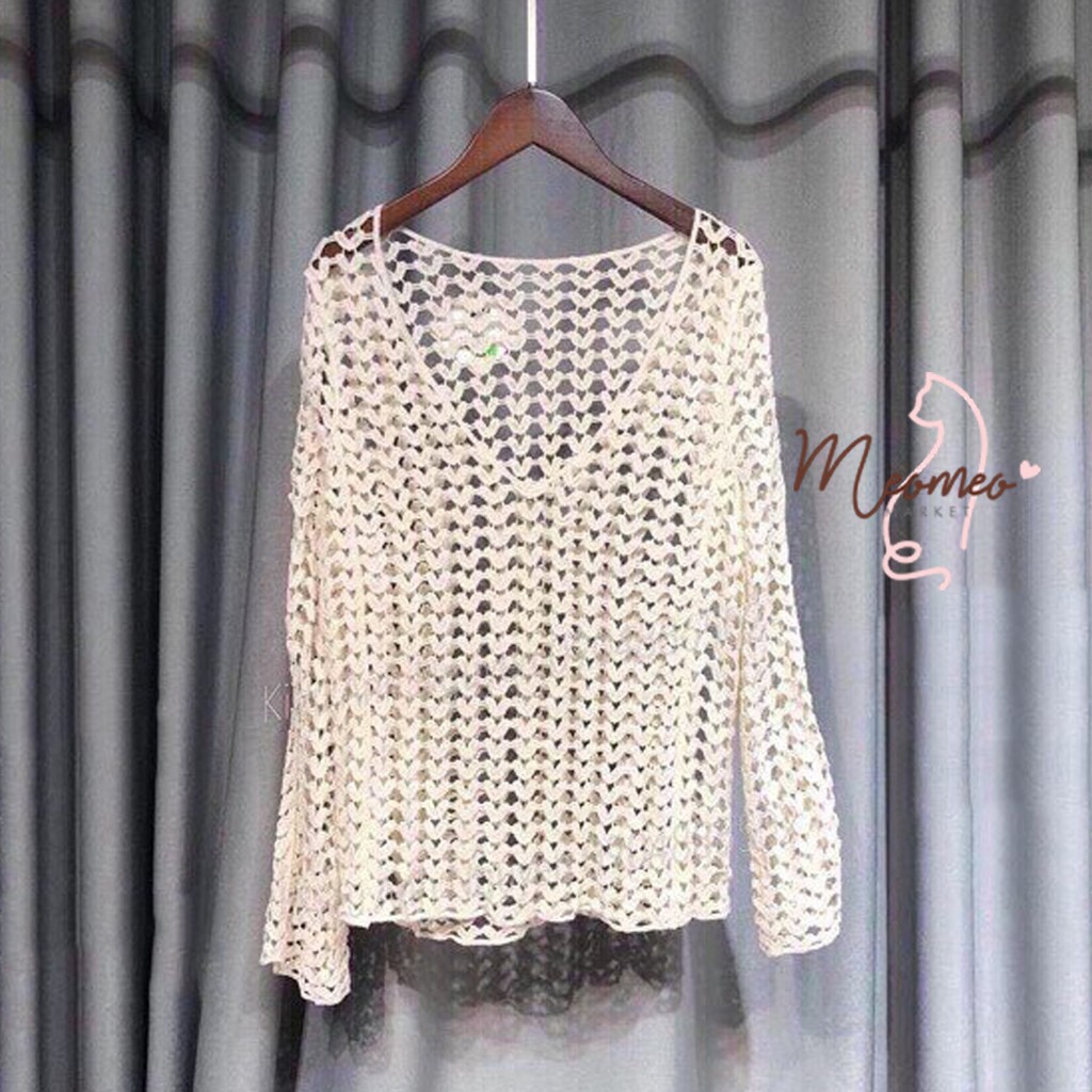 Áo Lưới Đi Biển - Áo Lưới Đan Vuông Sợi To Dày Chắc Chắn Mặc Kèm BIKINI Hoặc Phối Đồ Siêu Đẹp | BigBuy360 - bigbuy360.vn