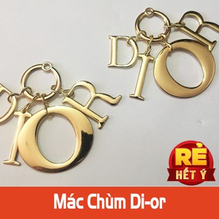 Móc khoá mác chữ diorr trang trí phụ kiện túi xách