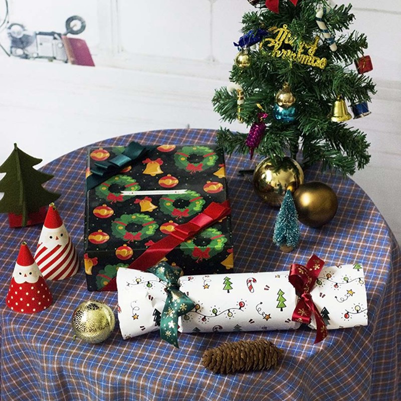 Tmdbyx Cuộn Giấy Gói Quà Giáng Sinh