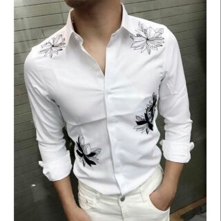 Áo sơ mi họa tiết bao đẹp nhé