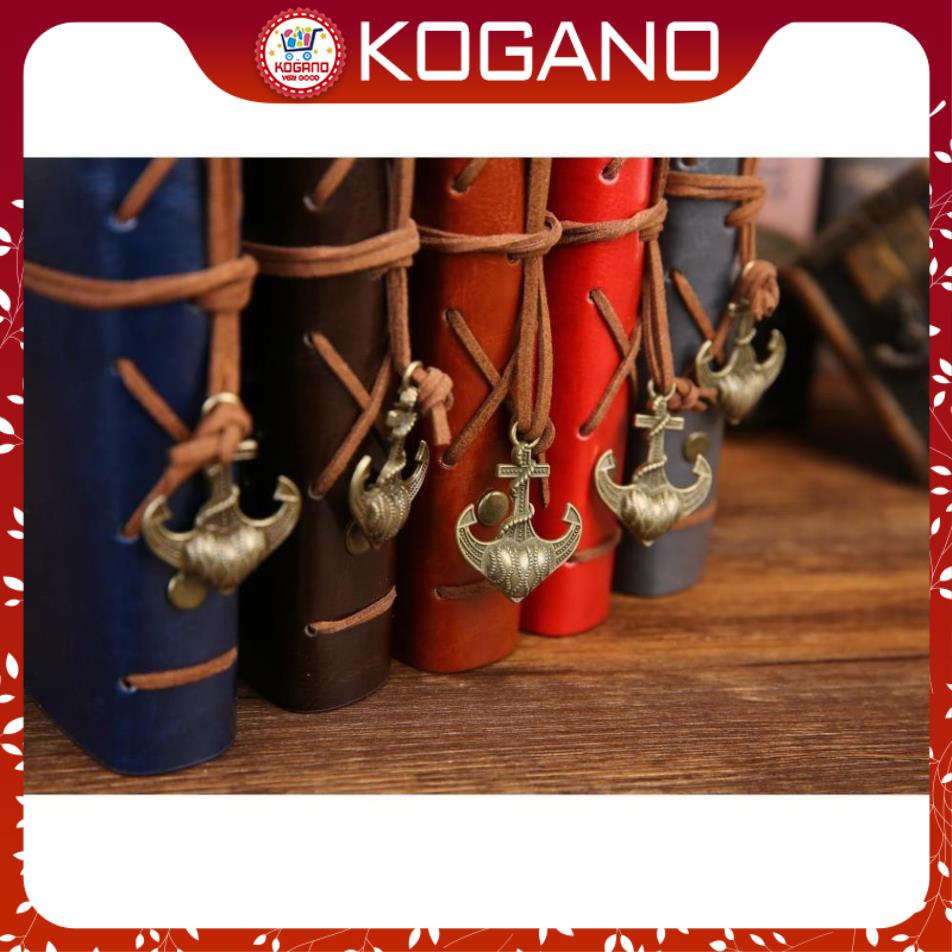 Sổ Tay Da Bìa Còng KOGANO Chất Liệu Da Mềm Ghi Chép Phong Cách Vintage Giấy Kraft SN-001044