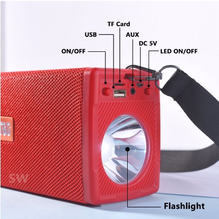 Loa Bluetooth Tg-188 Tws + Đèn Pin Năng Lượng Mặt Trời Đa Chức Năng