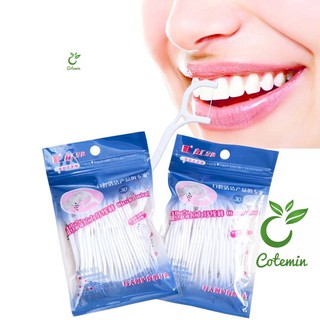 Tăm chỉ nha khoa chăm sóc và vệ sinh răng miệng CLEAN WIND COTEMIN gói 30 cái