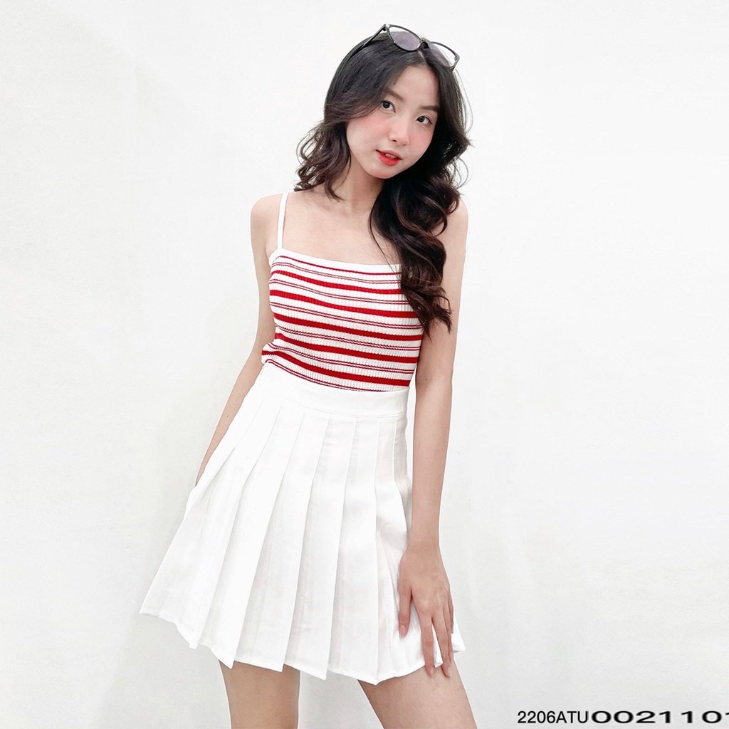 Áo 2 dây nữ FM Style hoạ tiết sọc chất thun gân thời trang mùa hè 206110027