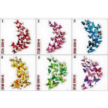 Bướm dán tường 20k/1 túi 12 con