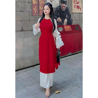 áo dài cách tân kèm quần