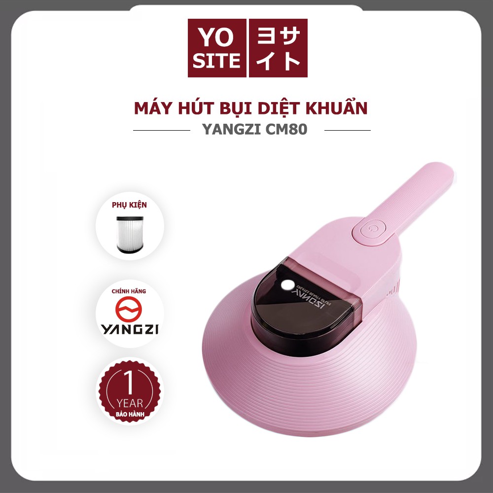 [Mã ELHA22 giảm 6% đơn 300K] Máy hút bụi giường đệm Yangzi Cm80 diệt khuẩn UV hút cực khỏe diệt khuẩn tối ưu